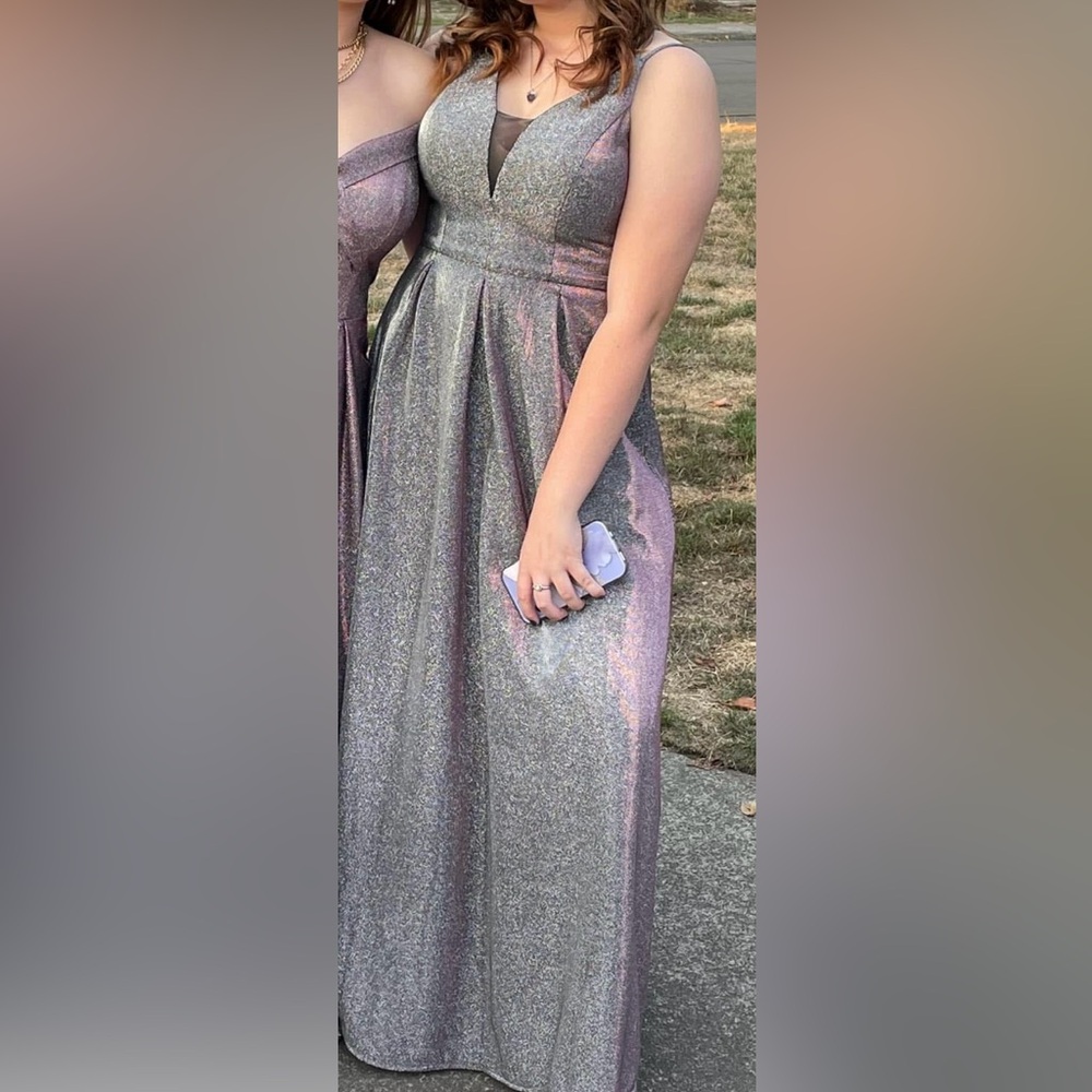 Elegant Glitter Evening Gown